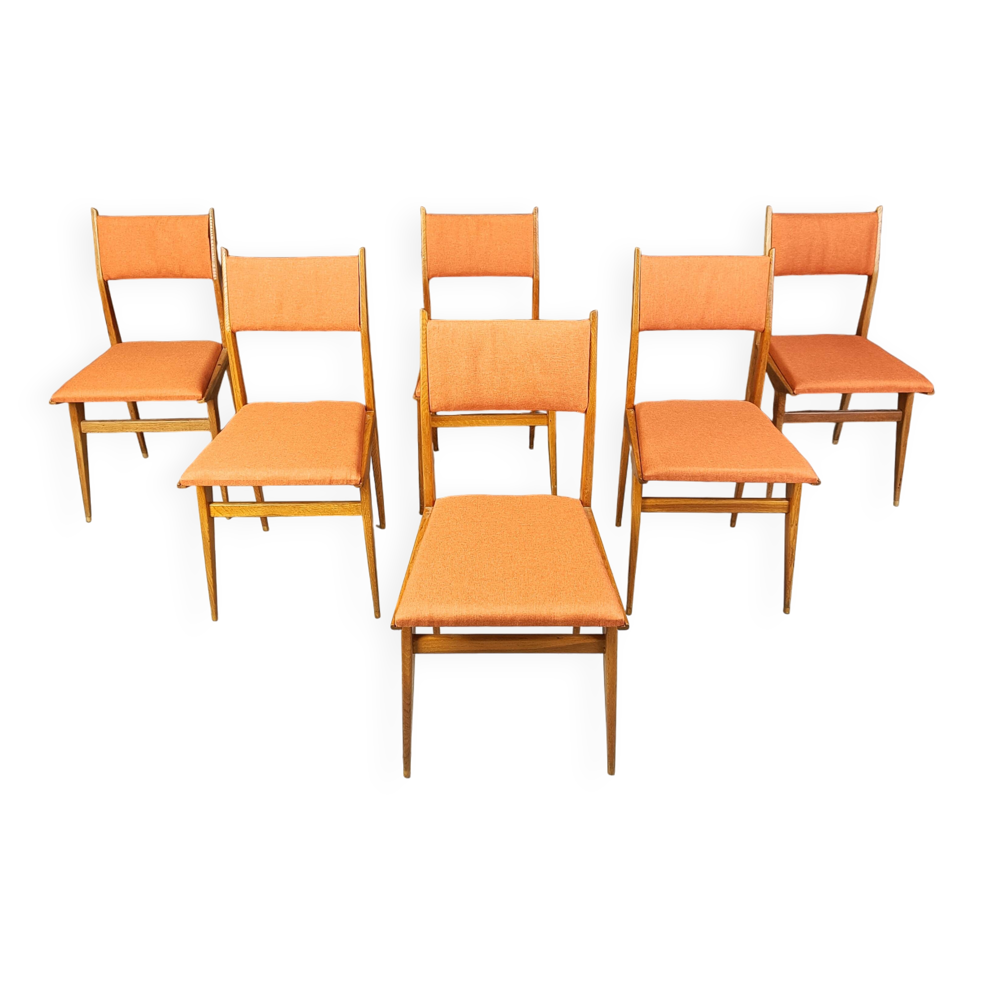 Chaises de salle à manger italiennes du milieu du siècle, années 1950