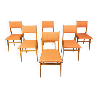 Chaises de salle à manger italiennes du milieu du siècle, années 1950
