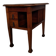 Vintage wooden side table with trompe-l'œil system.