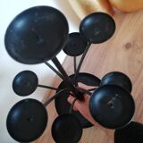 Black Swedish candle holder with 9 branches