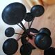 Swedish black candle holder with 9 branches