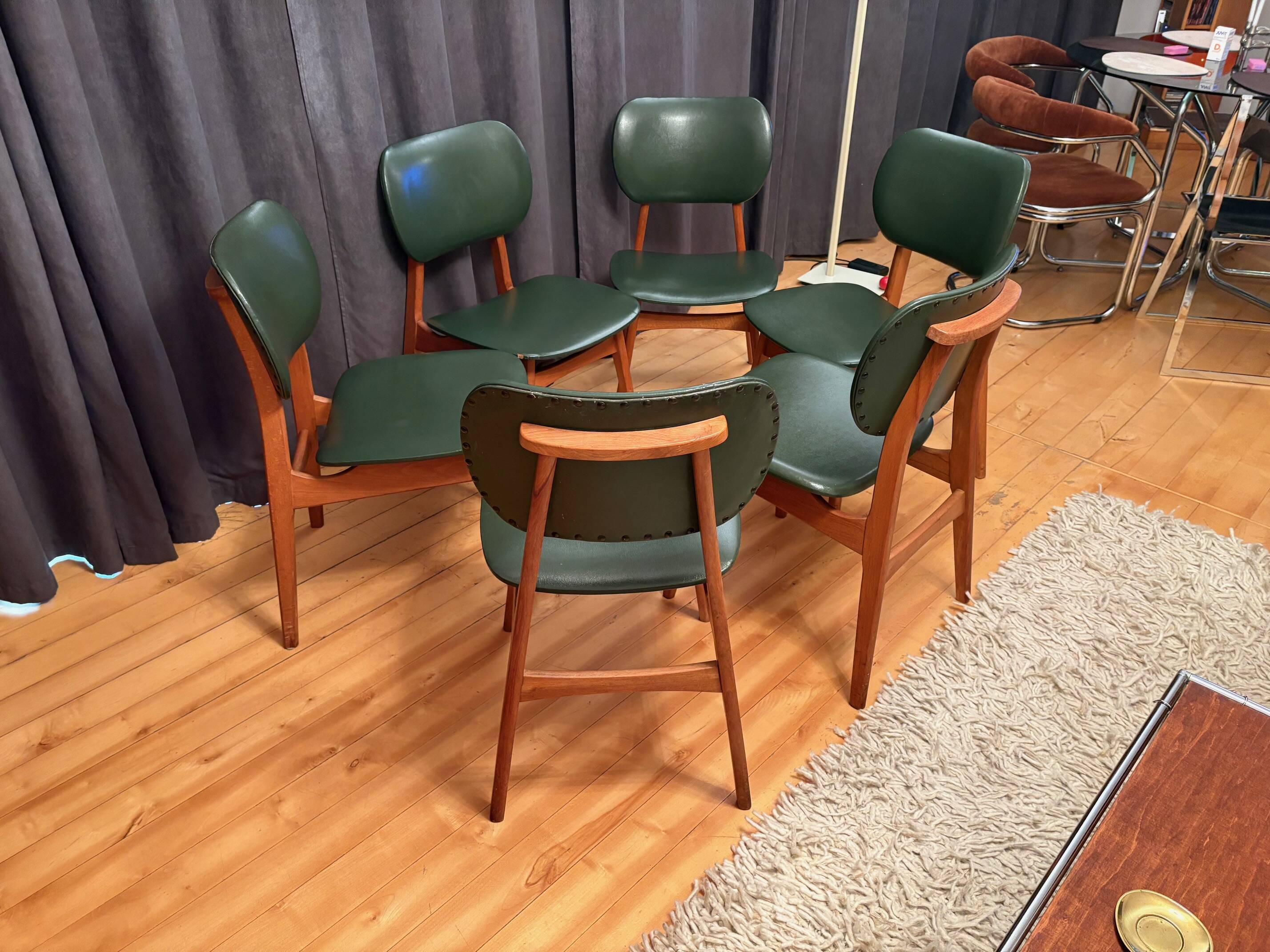 Set of six chairs, 1960s