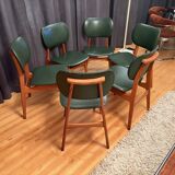 Set of six chairs, 1960s