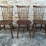 Mismatched bistro chairs