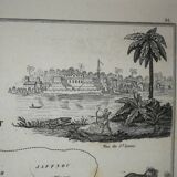 Old map of French Africa, Senegal 1861