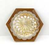 Globe Ceiling lamp in iridescent glass