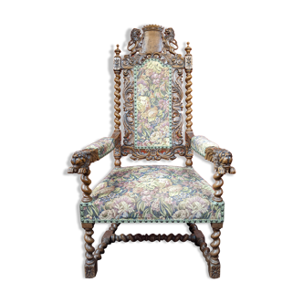 Neo-baroque armchair, circa 1880