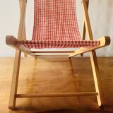 Chilienne en bois vintage pour poupée
