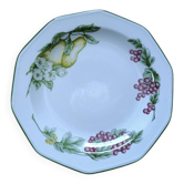 Octagonal fruit dish Victorian orchard, England
