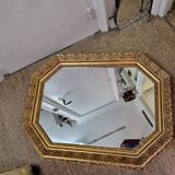 Golden wooden mirror 85X62cm