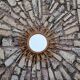 Rattan sun mirror 56cm