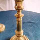 Bronze candlestick or torch holder from the Louis XIV period, France, 17th century.