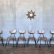 Series of 6 vintage chairs