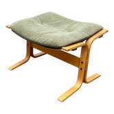Pouf Siesta norvégien du milieu du siècle en cuir nubuck par Ingmar Relling pour Westnofa, années 1960