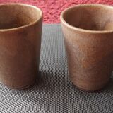 Pair of Digoin cups/glass