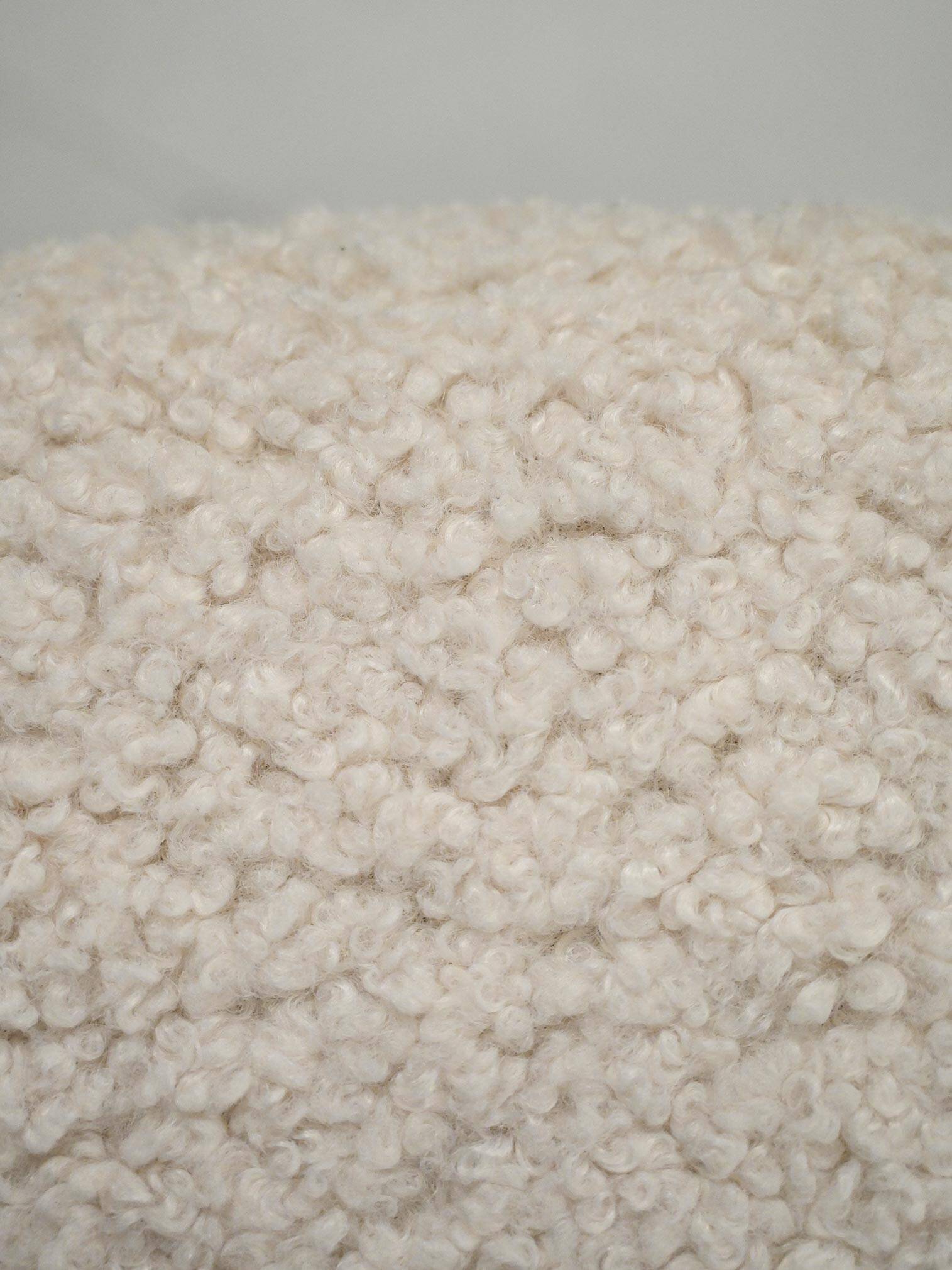 Set of Four Scandinavian Chairs in Bouclé wool