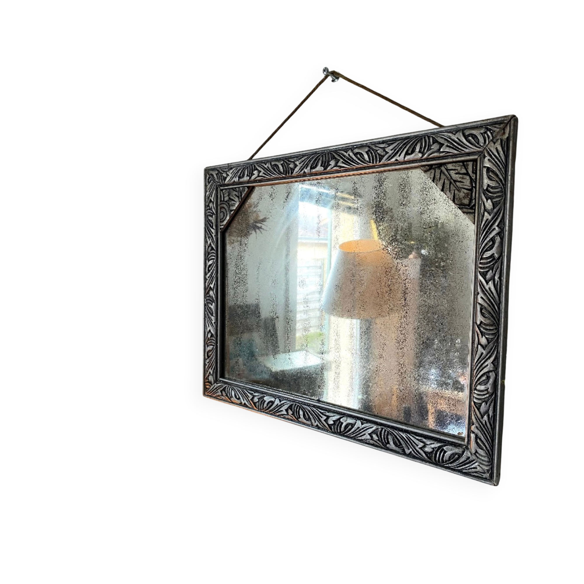 Bevelled rectangular mirror 1950