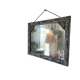 Bevelled rectangular mirror 1950