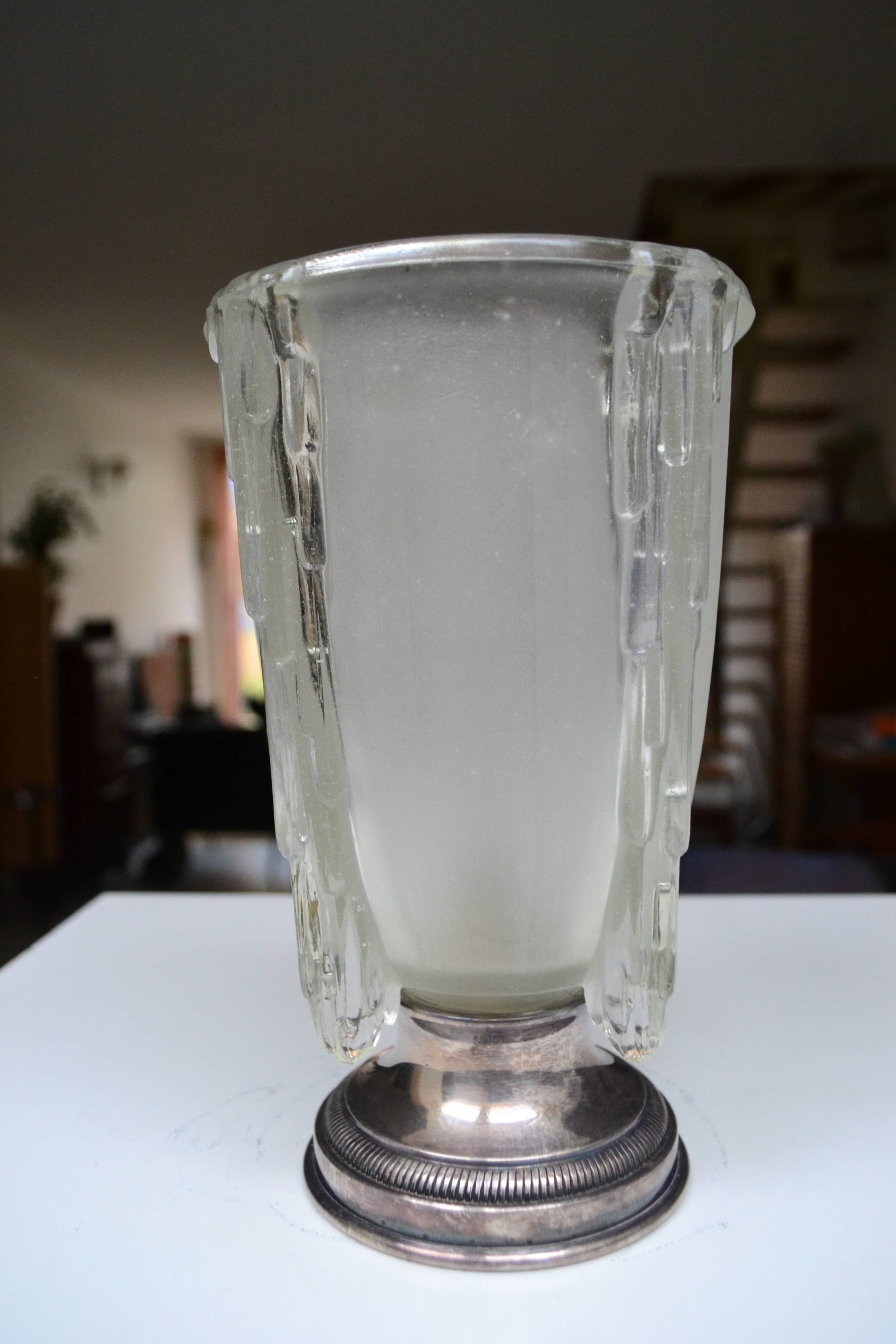 Art deco lamp jean gauthier ezan opalescent glass 1930s