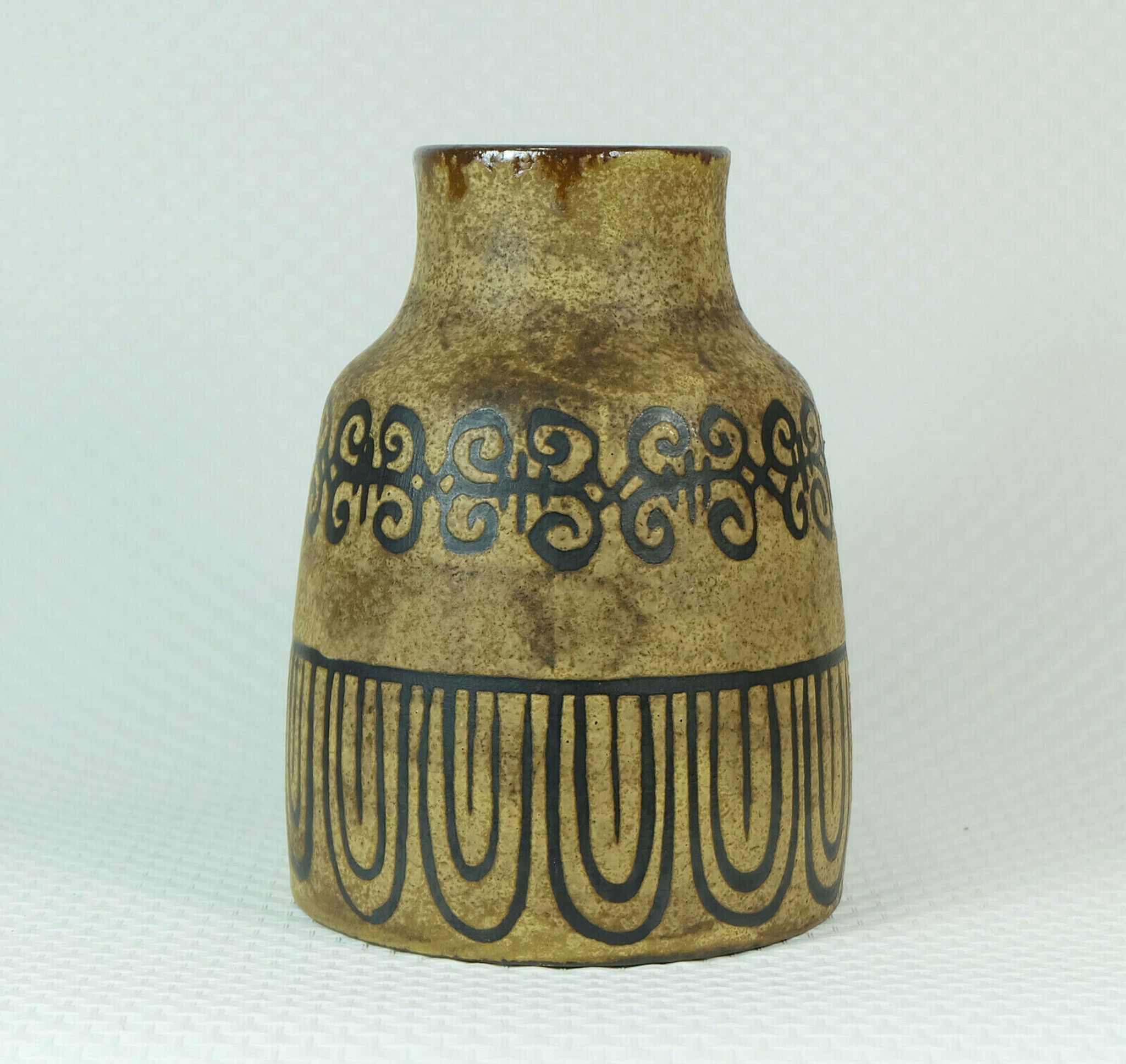 Ceramano vase decor etrusca hanns welling ceramic 1960s