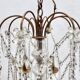 Bronze 8-Light Chandelier with Crystal Pendants