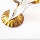 Pair of vintage gilt sheaf of wheat wall lights by Hans Kögl