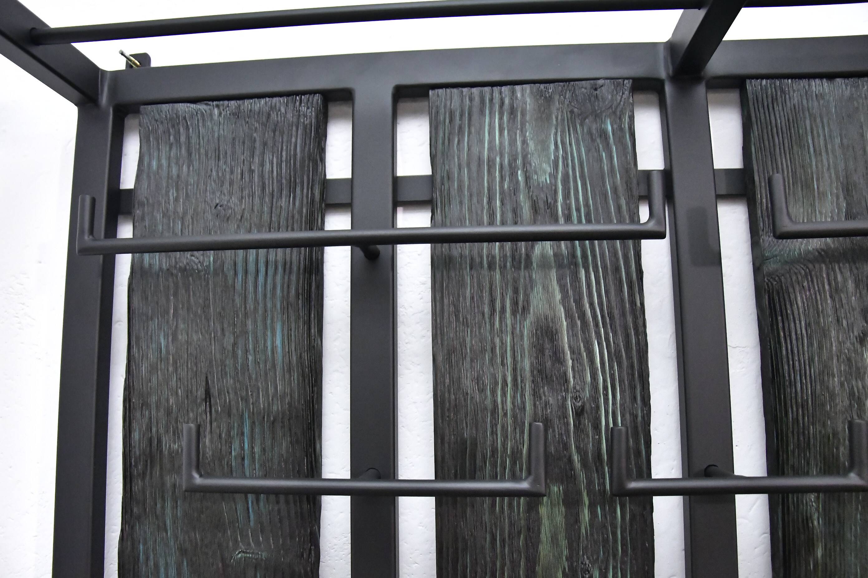 Wall Coat Rack with Hat Shelf, 1970s.