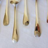 6 silver-plated soup spoons hallmarked by Liberty goldsmith with shell motif 2106249