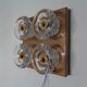 Copper and glass sconce from Cosack, Germany, 1960s.