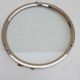 Round tray silver metal 70s