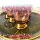 Old roses and gold glasses