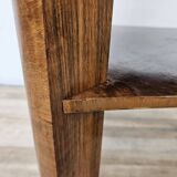 Art Decò Round Walnut Coffee Table