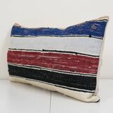 14" x 26" Oriental Boho pillow Kilim pillow cover Chair pillow Small Oblong, Turkish Lumbar Kilim