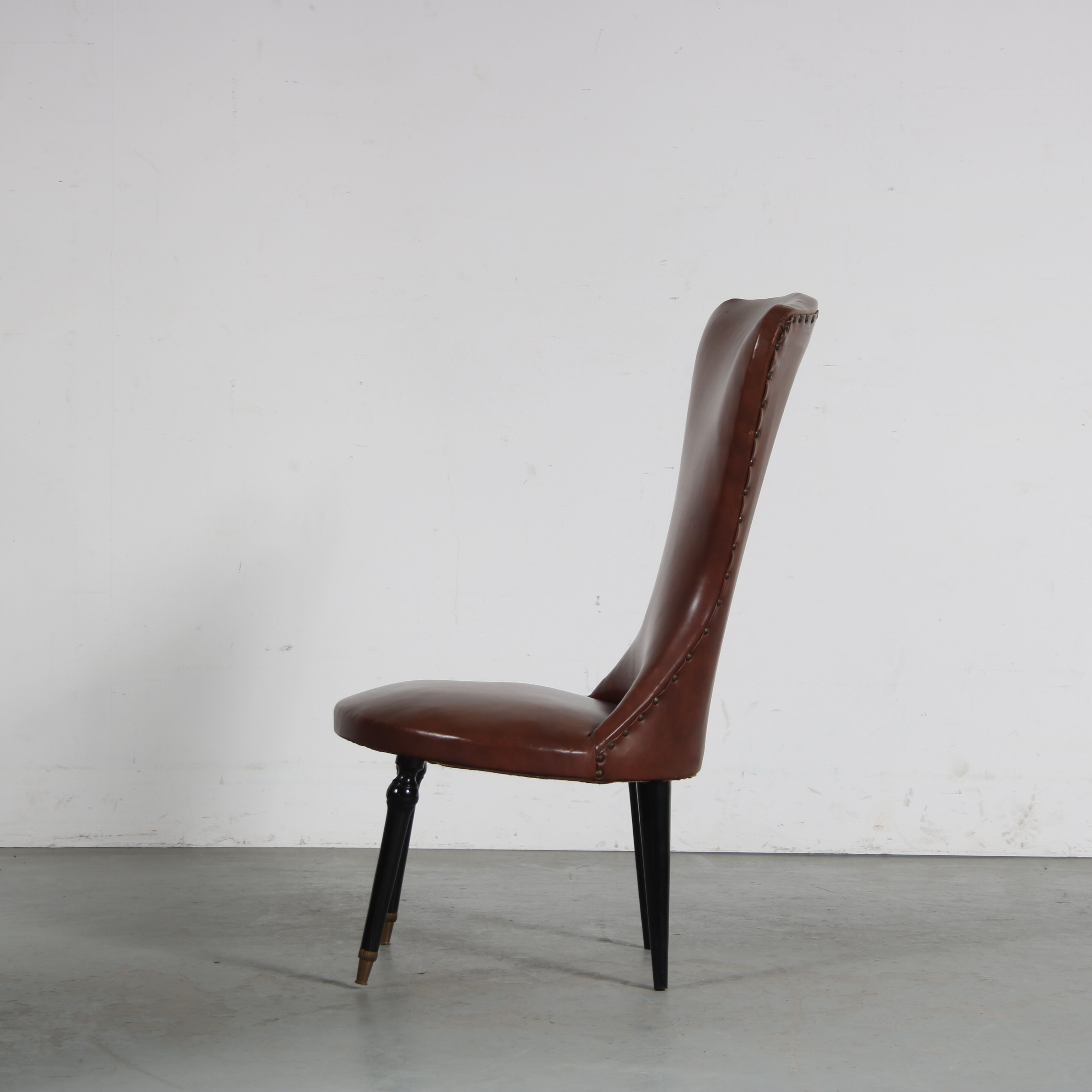 Pair of side chairs from Italy, 1950s