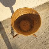 RATTAN FLOWER POT HOLDER 1960