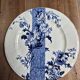 Two flat plates Gien blue tone
