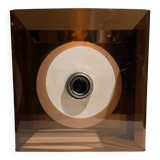 Disco smoked plexiglass wall lamp by Jacqueline Trocmé