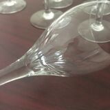 Lot de 9 verres en cristal