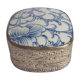 Boite ancienne métal et faience XXe Asie Chine