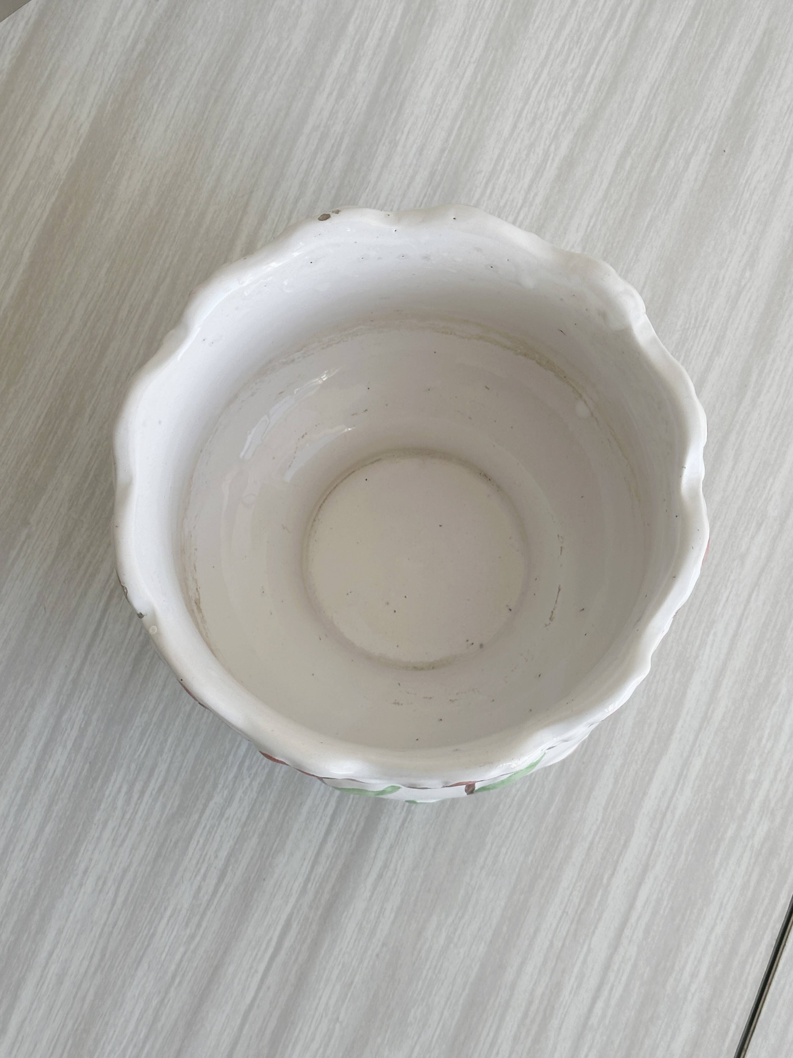 Small old slip pot cover