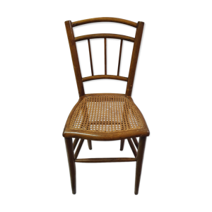 chaise bistrot rotin & bois