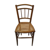 Chaise bistrot rotin & bois