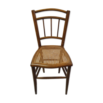 Rattan wood bistro chair