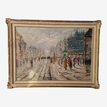 Paris oil painting