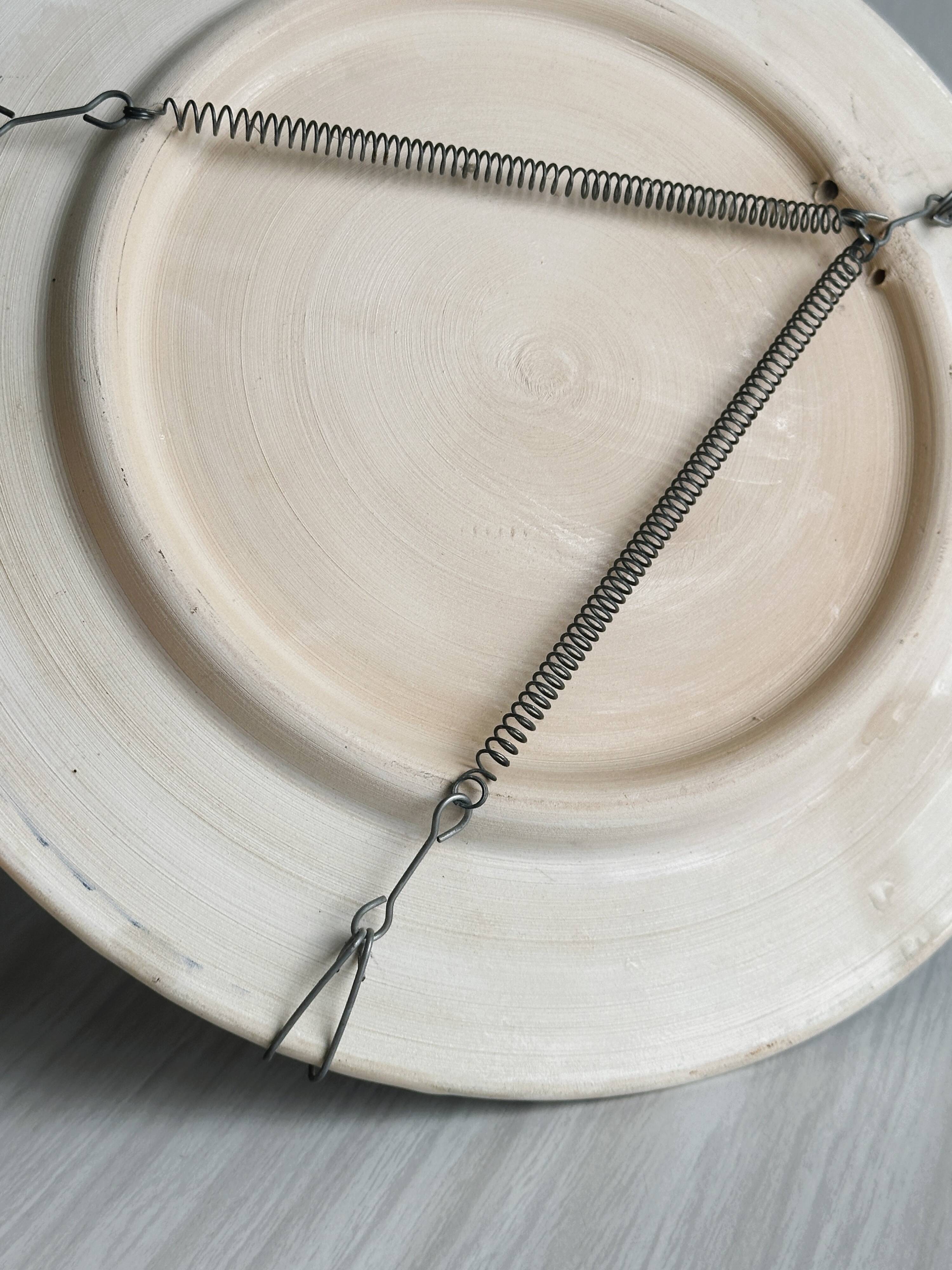 Assiette céramique peint à la main, made in Turquie.