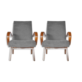 Pair of armchairs 53 by Jaroslav Smídek for TON, years 1960