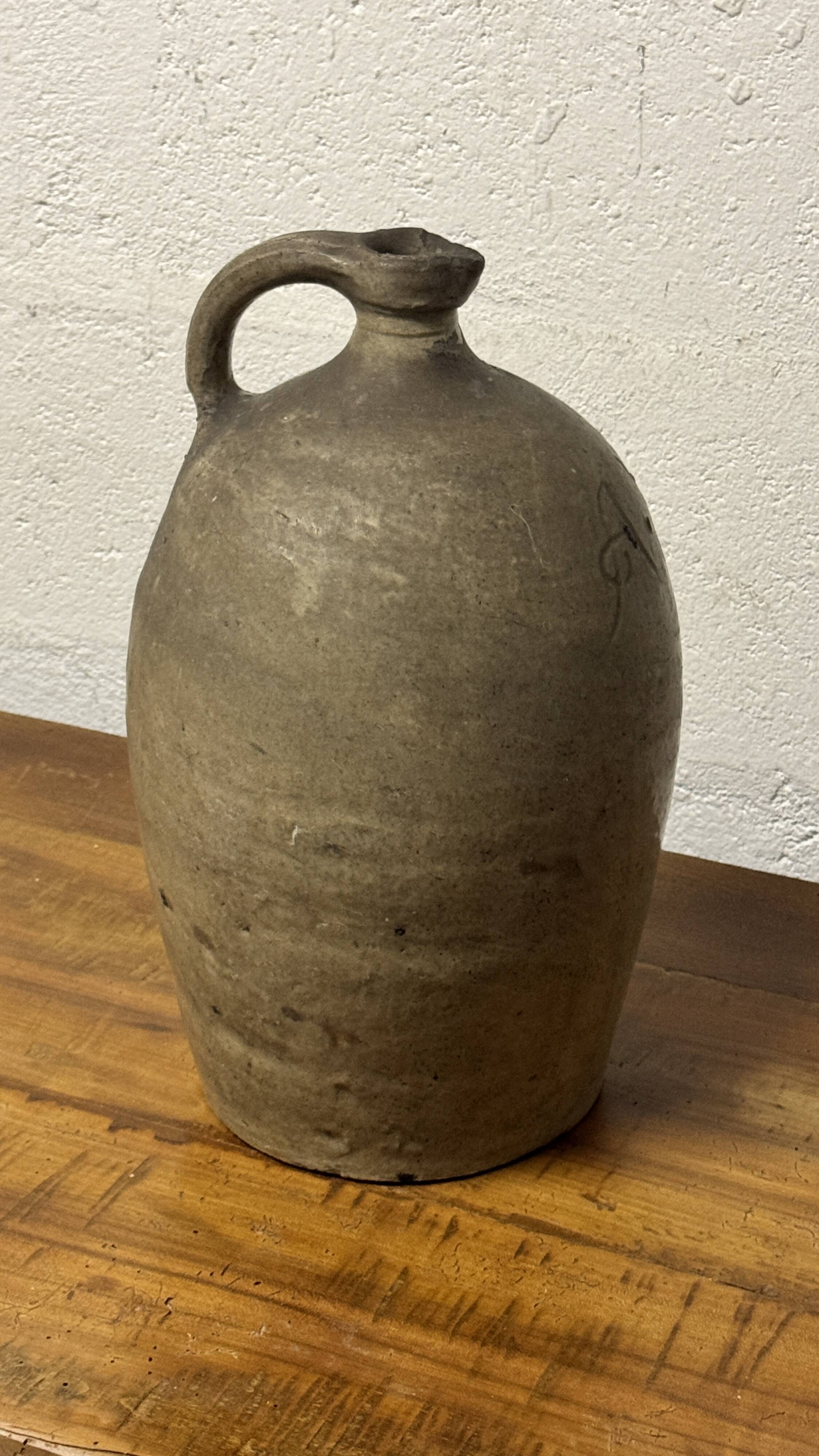 Antique vintage oil jar