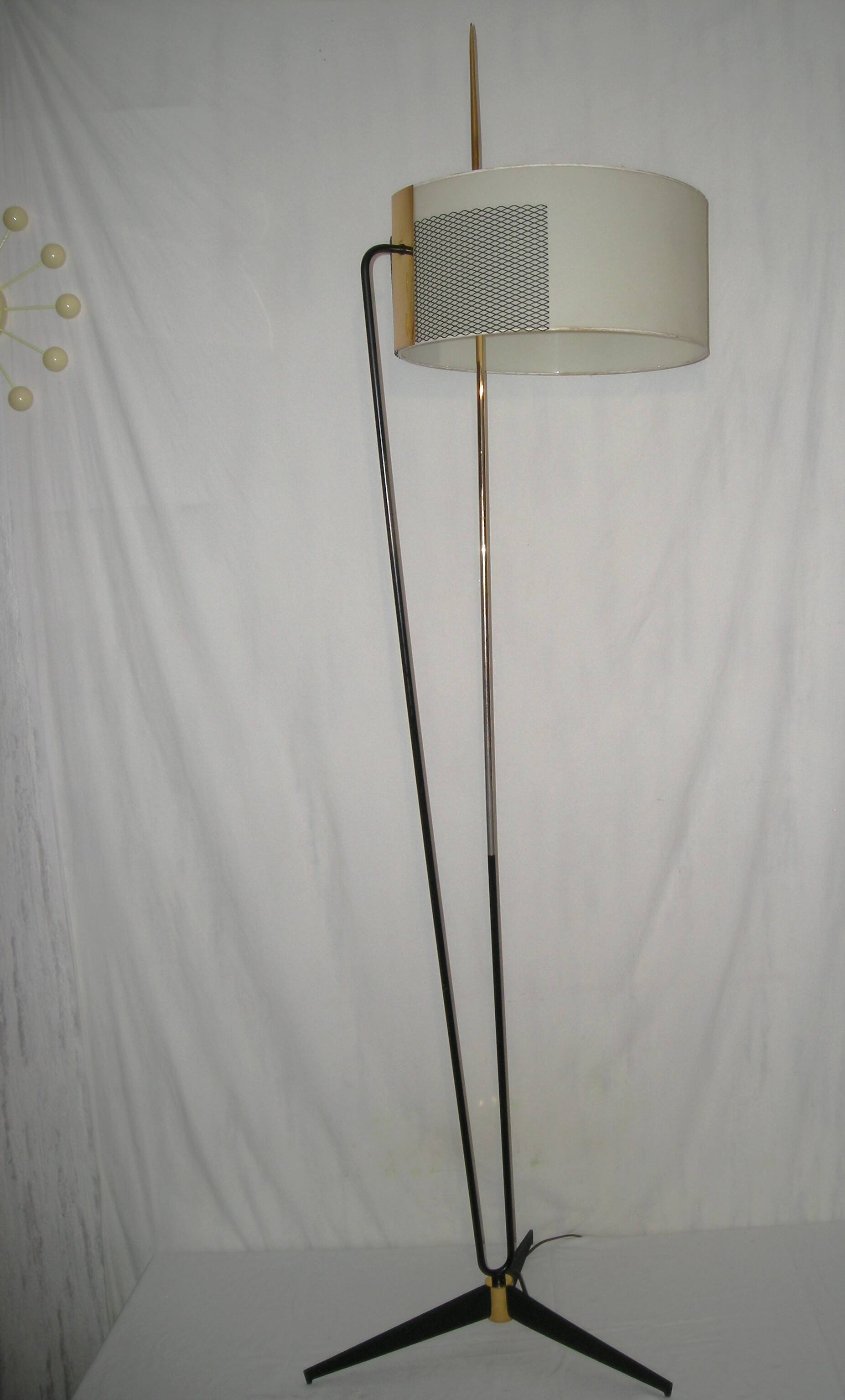 Lampadaire tripode Arlus, années 50