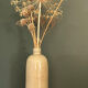 Beige stoneware bottle vase