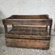 Old wooden bottle box